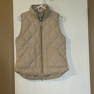 J. Crew Beige puffer Vest